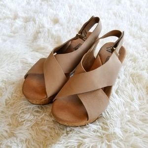 Clarks Annadel Eirwyn Wedge Sandal 6 Tan